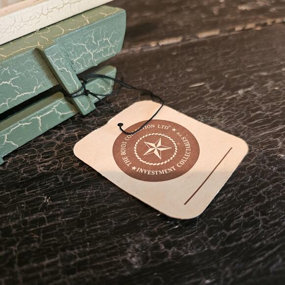 90s Boyds Bear Collection Handmade NWT Wheelbarrow - Picture 7 of 7